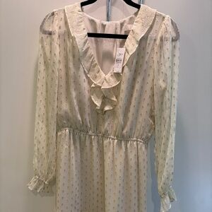 Loft, summer dress, gold, wedding dress